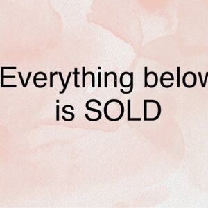 SOLD - Items No Longer Available